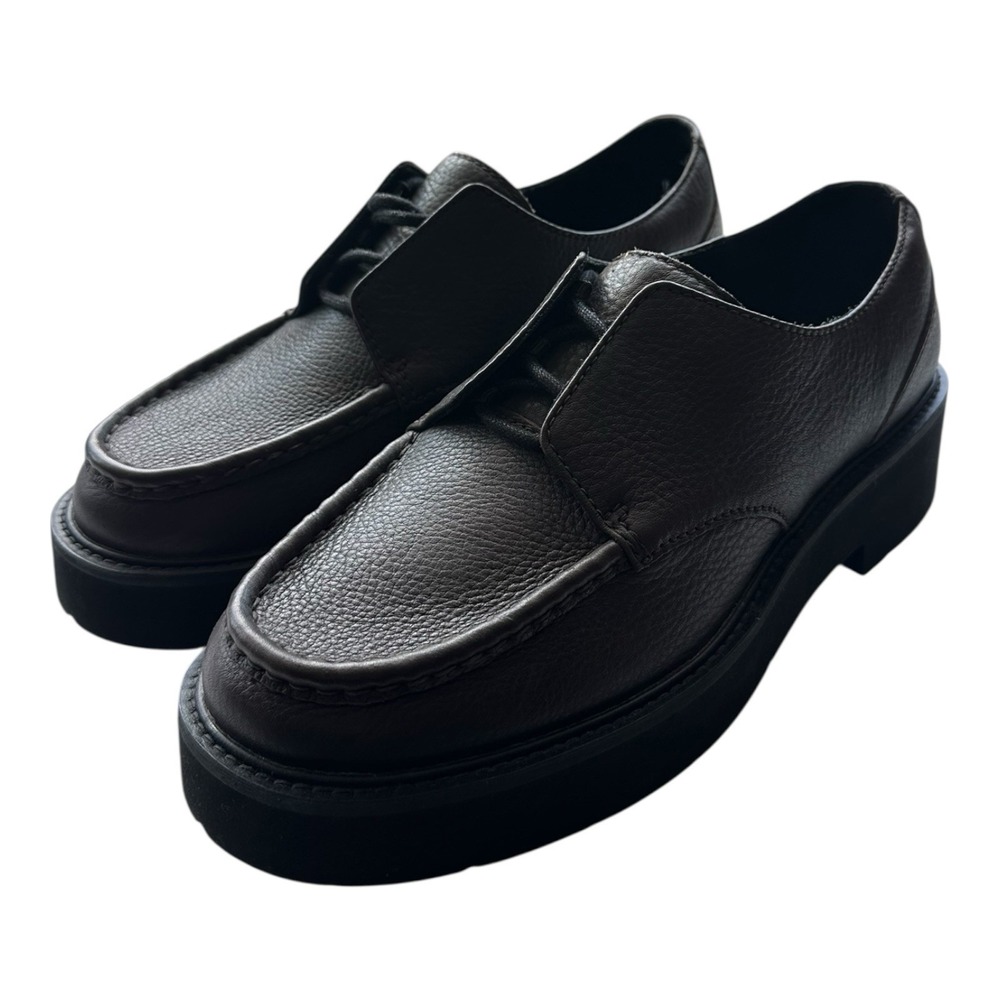 Rag & Bone Tucker Moc Toe Oxfords Mens 10 EU 43 Chunky Dark Brown Pebble Leather